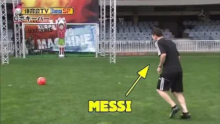 Famous Footballers Vs Robot Goalkeeper Ft  Messi ,Neymar & Griezmann ● HD