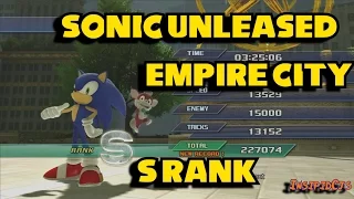 Sonic Unleashed: Empire City (Skyscraper Scamper) Main Day Stage (Act 1) S-Rank