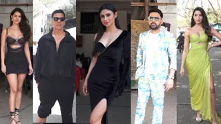 Akshay Kumar,Mouni Roy,Disha Patani,Nora Fatehi spotted at Kapil Sharma Show