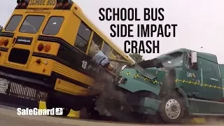 Side Impact School Bus Crash Test - SafeGuard Event