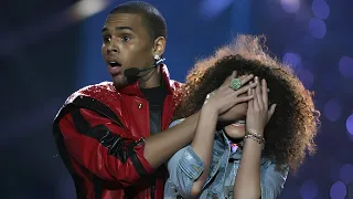 Chris Brown as Michael Jackson (4K live 2006)