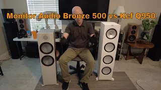 Kef Q950 vs Monitor Audio Bronze 500, Tower Speaker Review Comparison | 8 inch woofers | Home Audio