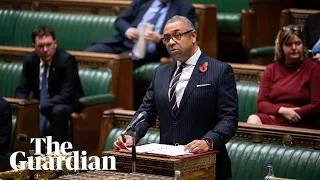 James Cleverly takes urgent question on explosion at Gaza hospital – watch live