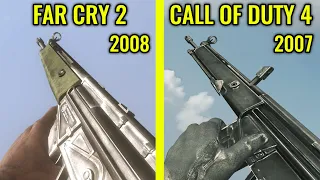 Far Cry 2 vs COD 4 Modern Warfare  - Weapons Comparison