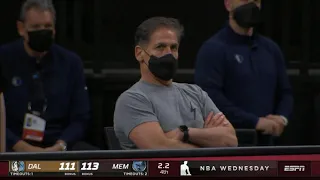 Mark Cuban Shifting Emotions as Luka Dončić Hits Game Winner vs Memphis!