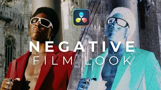 Negative Film Look Effect Overlay in Davinci Resolve