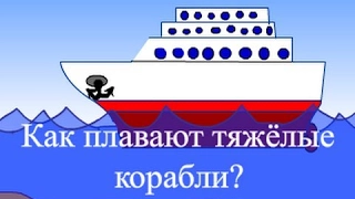 Обучающий мультфильм - Как плавают тяжёлые корабли? Развивающий мультик для детей малышей