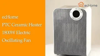 ecHome PTC Electric Ceramic Heater 1800W