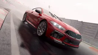 2020 BMW M8 around the Nurburgring with wet lap Forza Motorsport