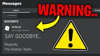 If You Get This CREEPY Message, DELETE ROBLOX..