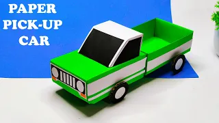 How To Make Paper Toy Vehicles | Origami papercraft Toy Classic Pickup Truck | Nursery Craft Ideas 🚚