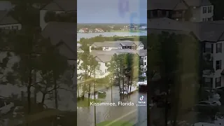 Flooding in Kissimmee, Fl after Hurricane Ian #hurricaneian #hurricane #shorts #fyp #flood #storm