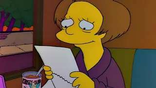 The Simpsons- Writing a letter to Edna Krabappel