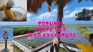 Jeep Adventure to Punta Sur National Park & Snorkel in Cozumel, Mexico!