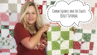Easy Charm Squares or Fat Eighths Quilt Tutorial.