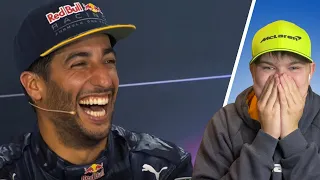 Reacting to 'Daniel Ricciardo being the funniest F1 driver for 5 minutes straight.'