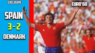 Spain vs Denmark 3 - 2 Euro 88