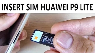 Huawei P9 Lite - How to INSERT/ REMOVE SIM Card and Memory microSD Card