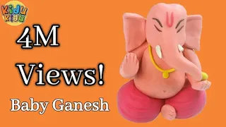 Baby Ganesha with Play Doh | How to make Ganesh Idol Play dough Model