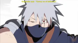 kakashi mata a Rin y Obito despierta el Mangekyō Sharingan