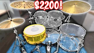 I Got the MOST Expensive $2,200 DW Acrylic Drum Set