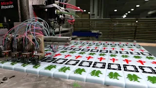 Unveiling the Magnificent Scene of Mass Production of Mahjong in a Chinese Factory!