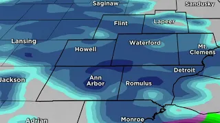 Tracking winter storm that could bring accumulating snow to Metro Detroit