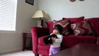 Unbelievable Baby Talking at 14mos old, Hillarious