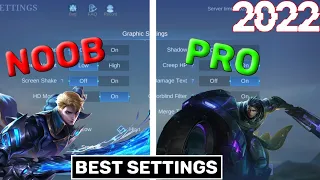 MOBILE LEGENDS BEST SETTINGS 2022