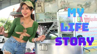 One Day Life Story of Yui Sai Deaw Noodle - Thai Street Food