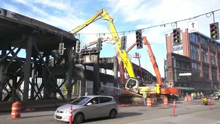 Seattle Viaduct Demolition Beginning