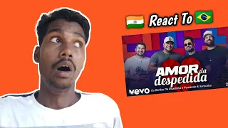 Gringo React To Os Barões da Pisadinha Fernando & Sorocaba - Amor da Despedida (Lyric Video)