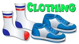"Clothing Lesson" - Teach Names of Clothes, Kids Learn English, ESL, EFL, Kindergarten Toddler Video