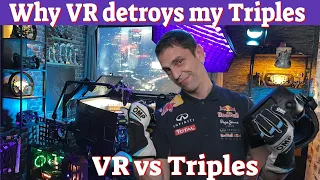 How to choose VR headset vs Triple monitors setup! THE REAL DIFFERENCES
