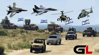 Hamas Uses Irani Fighter Jets to Destroy the Israeli Army Convoy - GTA 5