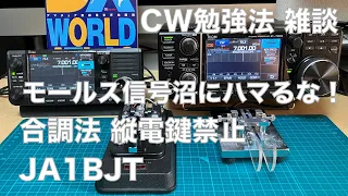 CW勉強法・補足雑談 モールス信号沼にハマるな！合調法 縦電鍵禁止 本気で学ぶLCWO 本当のことをお話します 2023/03/22 アマチュア無線 VLOG 250