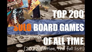 Best Solo Games of all time | 2022 Edition | BGG People's Choice Best solitaire board games