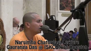 Narsimha Chaturdasi Lecture | Gauranga Das | ISKCON of Houston