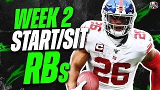 2022 Fantasy Football - MUST Start or Sit Week 2 Running Backs -  Every Match Up!!!