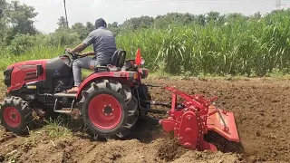 😎😎💪💪*Mahindra OJA 2130 -30 hp tractor with Mahindra 24 blade minivator  successful demo*😎😎💪💪