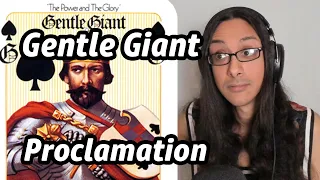 Gentle Giant Proclamation Reaction! Musician First Time Listening