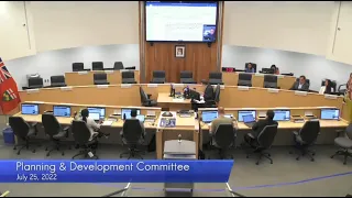 Planning and Development Committee - July 25, 2022