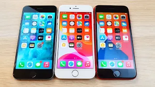 IPHONE 6S VS 7 VS 8 - КТО МОЩНЕЕ? ТЕСТ ANTUTU!