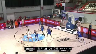 Aday Mara vs. Greece in FIBA U18 European Championship.