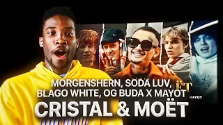 ИНОСТРАНЕЦ СЛУШАЕТ: MORGENSHTERN, SODA LUV, BLAGO WHITE, OG BUDA, MAYOT - CRISTAL & МОЁТ / РЕАКЦИЯ