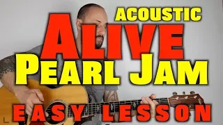 Pearl Jam -Alive Acoustic Guitar Lesson