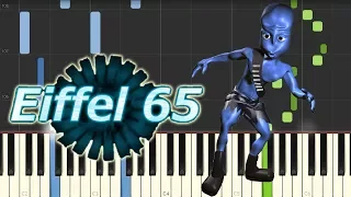 Blue (Da Ba Dee) - Eiffel 65 [Piano Tutorial] (Synthesia)