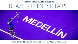 Brazil v Chinese Taipei – Recurve Mixed Team Bronze Final | Medellin 2016