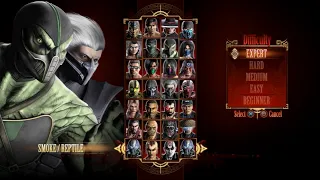 Mortal Kombat 9 - Expert Tag Ladder (Smoke & Reptile/3 Rounds/No Losses)
