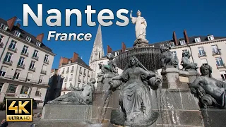 Nantes, France - Part 1 | Walking Tour 4k | Bretagne & Pays de la Loire